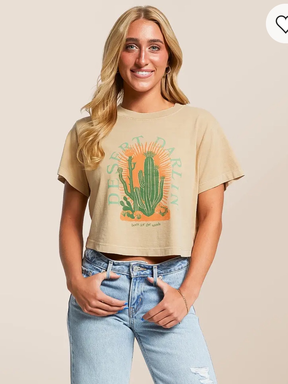 Girl Dangerous Desert Darlin' Cropped T-Shirt